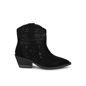 Bottines Alma En Pena Bootie Embellished With Rhinestones Noir Femme | PFM-15314951